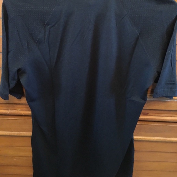 NIKE Golf Merino S/S Mock Shirt Black Women DriFit - Picture 4 of 4